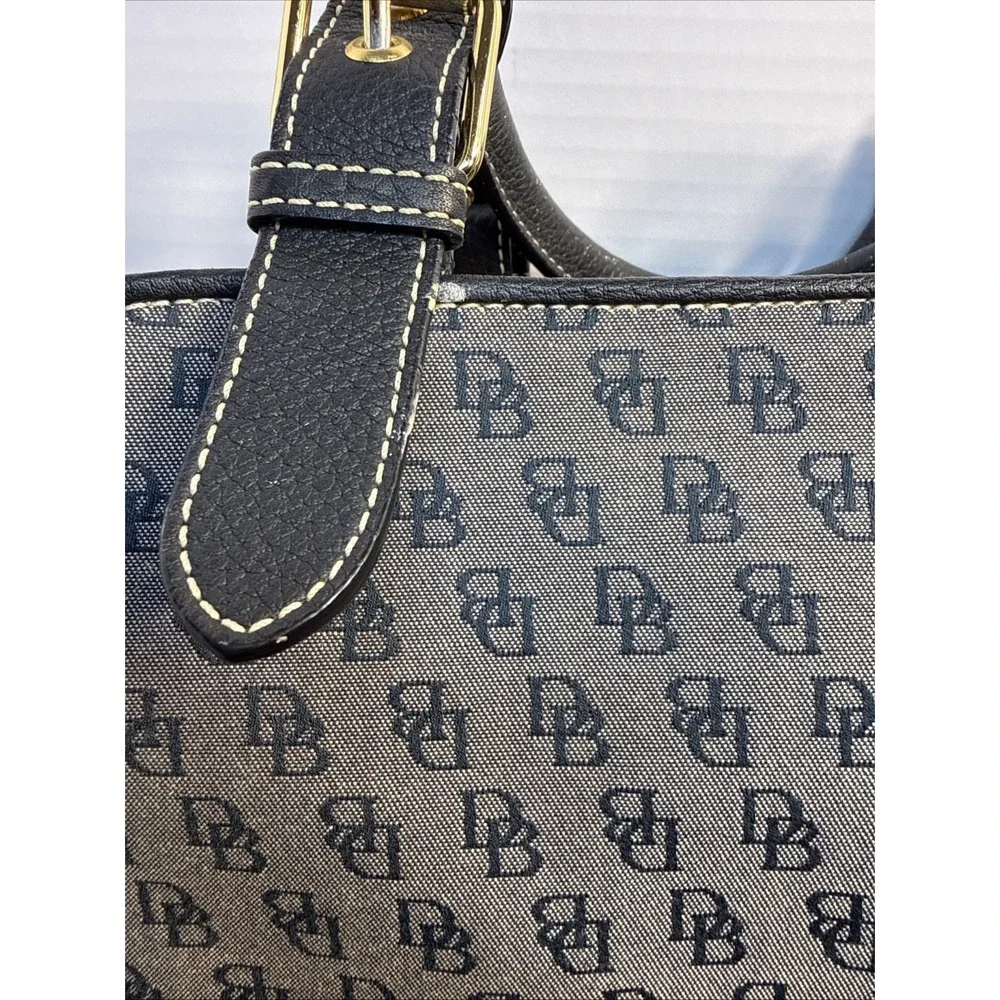 Authentic Dooney & Bourke Signature Monogram 2pc Satchel & Wallet Set